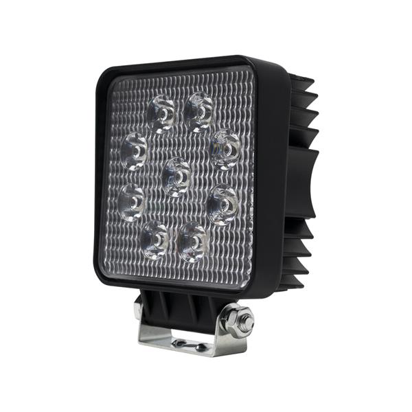 FARO A LED DA LAVORO QUADRATO 110x110x55mm 27W 12-48V