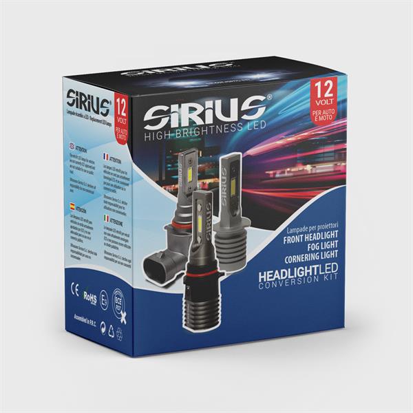 KIT HEADLIGHT LED SIRIUS D1/2/3/4 12V 6000K CHIP SEOUL CSP