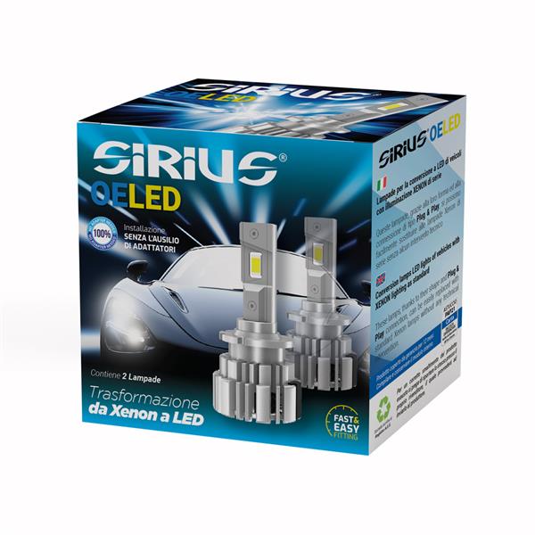 KIT HEADLIGHT LED SIRIUS D2S - D2R 6000K SERIE OELED