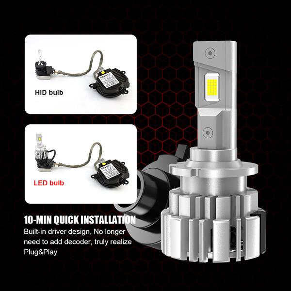 KIT HEADLIGHT LED SIRIUS D4S - D4R 12V 6000K CON 60 CHIP LED