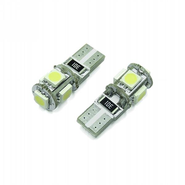 LAMPADE LED CAN-BUS W5W 12V 5XLED 5050