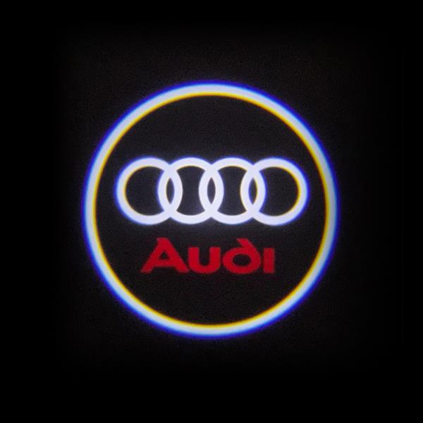 Audi courtesy/puddle LED light with logo