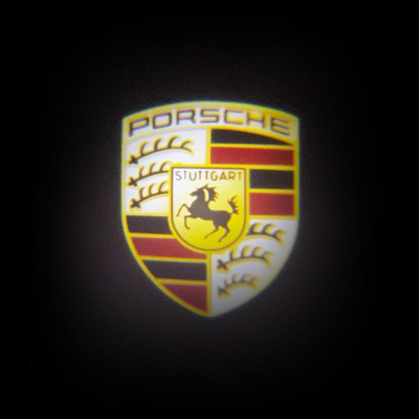 Luci di Cortesia con logo PORSCHE ver.1