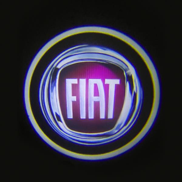 Universal courtesy/puddle LED light with Fiat logo