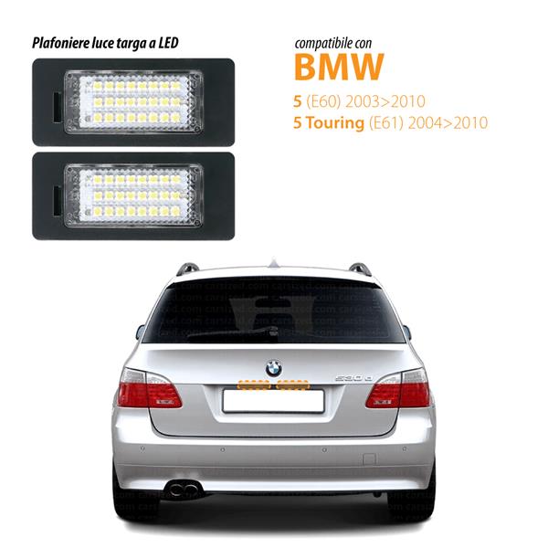 Plafoniere luce targa a LED BMW Serie 1/3/5-X5/X6