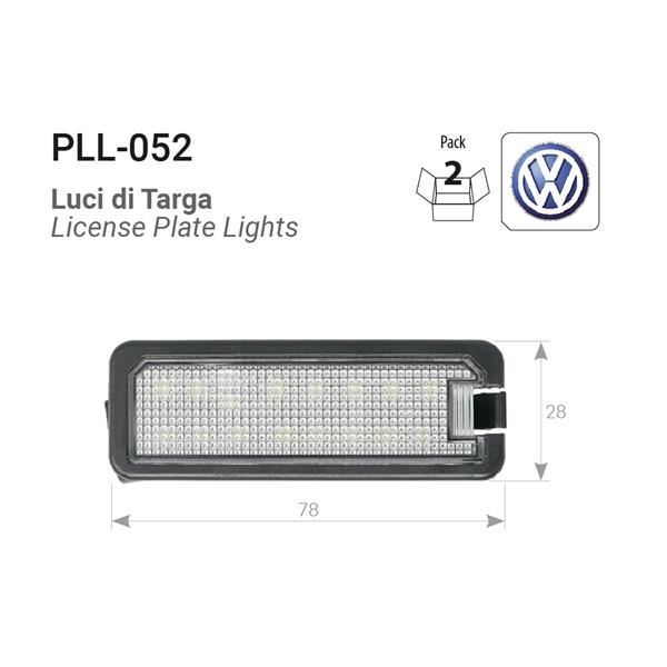 Plafoniere luce targa a LED Volkswagen EOS-GOLF 4/5/6/7-Polo