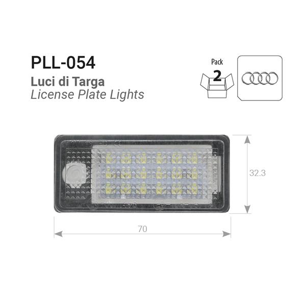 Plafoniere luce targa a LED AUDI A3/S4/RS4/A6/A8/S8/Q7