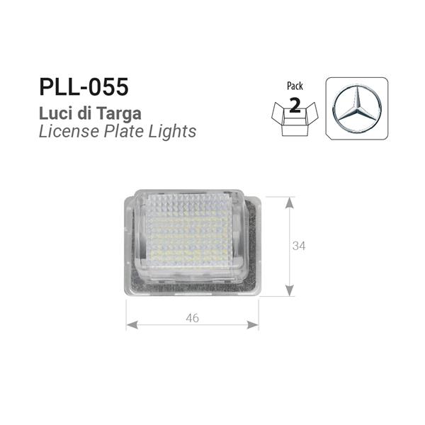 Plafoniere luce targa a LED Mercedes-Benz C/CL/E/S