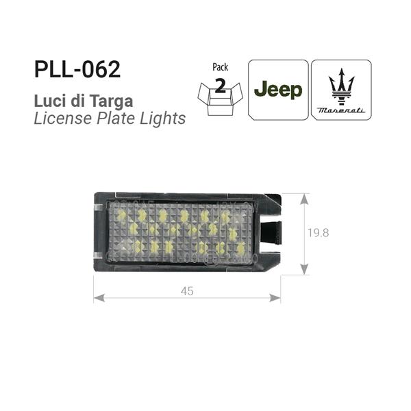 Plafoniere luce targa a LED Jeep Compass/Maserati Levante