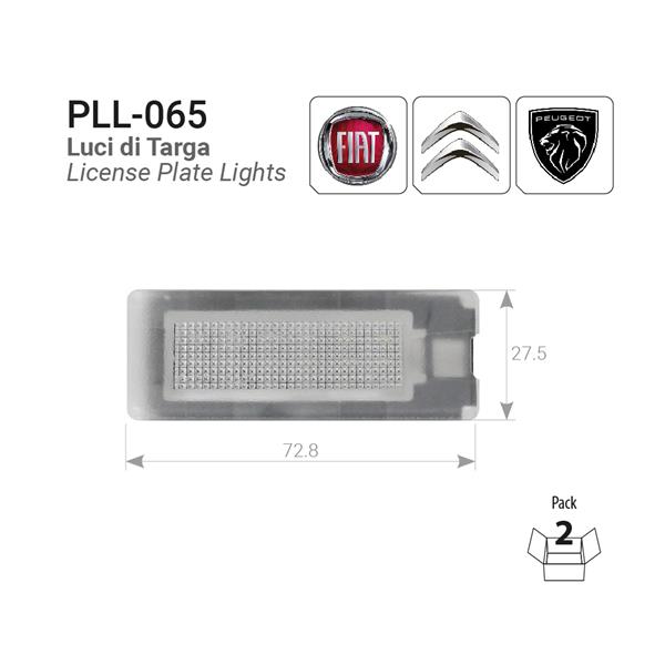 Plafoniere luce targa a LED Fiat Ducato / Citroen /Peugeot