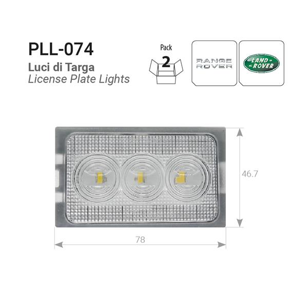 Plafoniere luce targa LED per Land Rover e Range Rover Sport