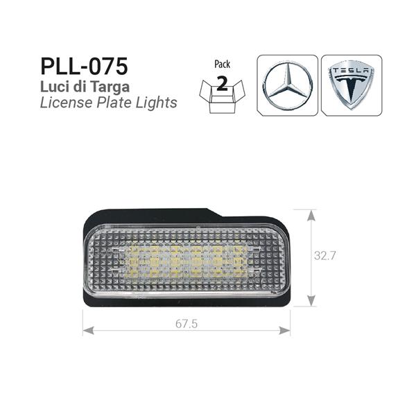 Plafoniere luce targa LED per Mercedes W203-211-219 Tesla