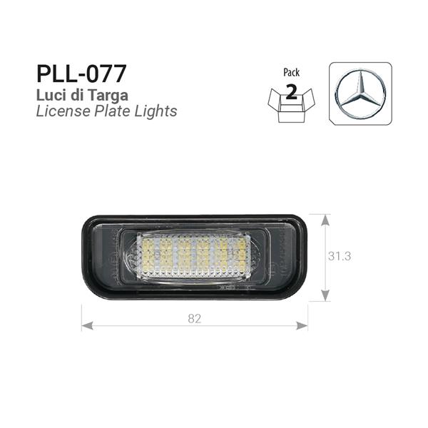 Plafoniere luce targa LED Mercedes W220 (S-class) W220 AMG