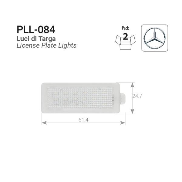 Plafoniere luce targa LED Mercedes CLA (C117) - CLS (W218/X218)