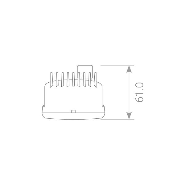 Universal Daytime Running Light - Round Style 7cm 12V