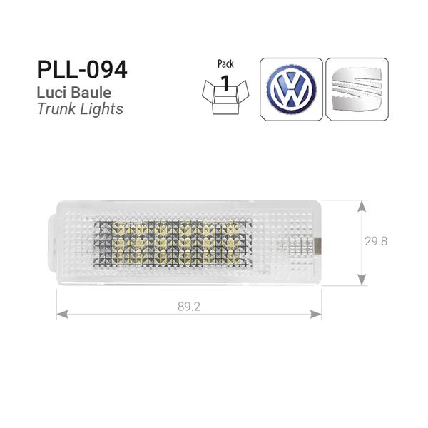 Plafoniera luce bagagliaio a LED Volkswagen/Seat